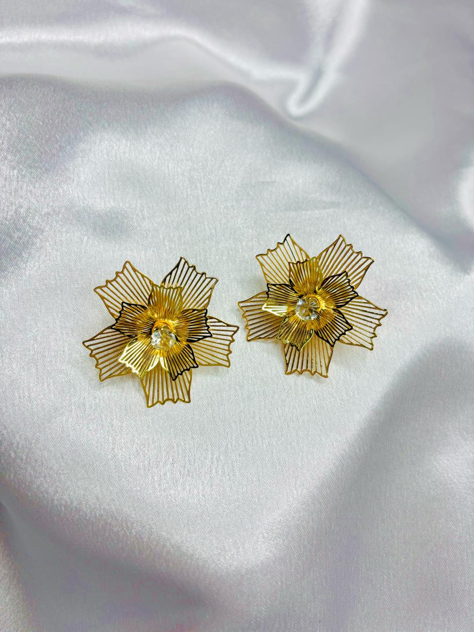 Golden Garden Collection___ Bloom Earrings...