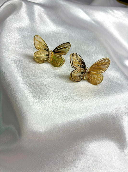 Golden Garden Collection___ Butterfly Earrings...