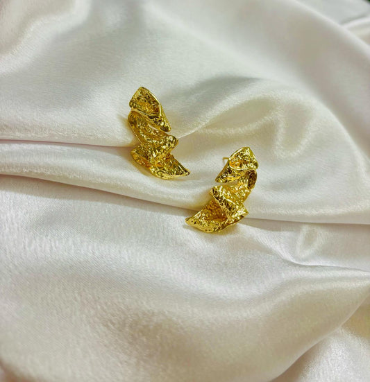 Golden Twist Earrings