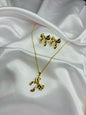 Golden Bow Charm Set
