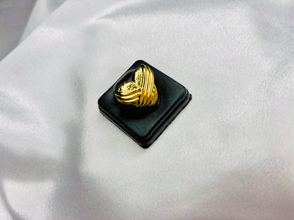 Golden Heartbeat Ring